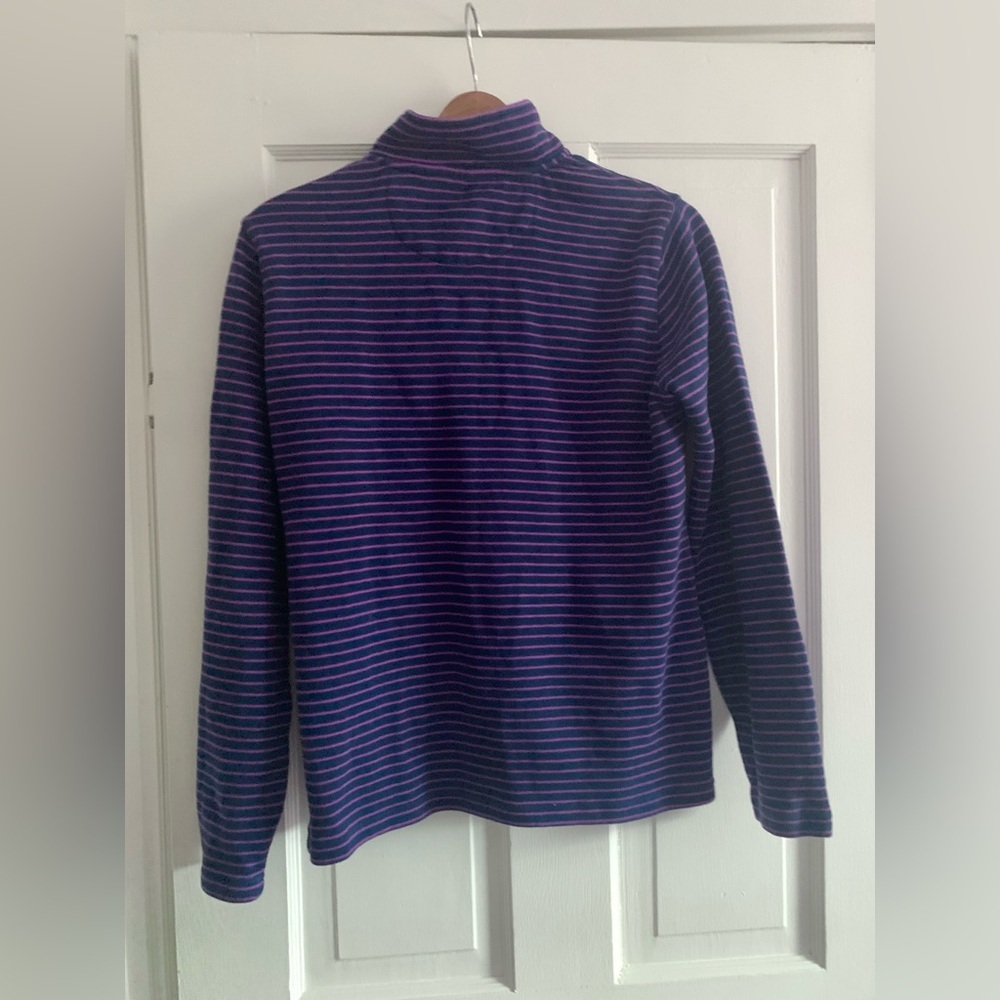 Orvis 100% Cotton Striped Quarter Zip Women’s Sweatshirt, Size Small - Picture 5 of 7